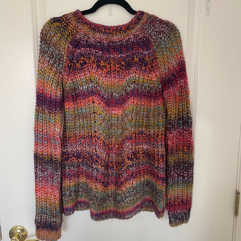Rainbow Anthropologie Sweater